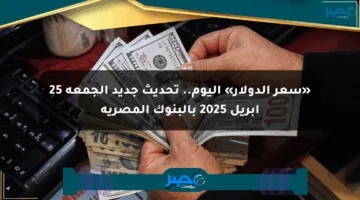 «سعر الدولار» اليوم.. تحديث جديد الجمعة 25 أبريل 2025 بالبنوك المصرية